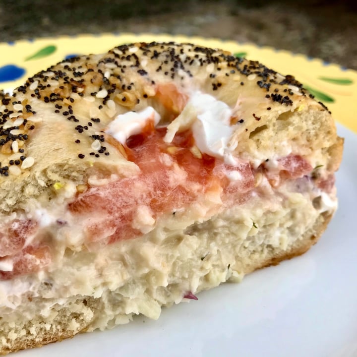photo of Ben & Esther's Bagels and Deli Vegan Whitefish Bagel shared by @pdxveg on  17 Nov 2020 - review