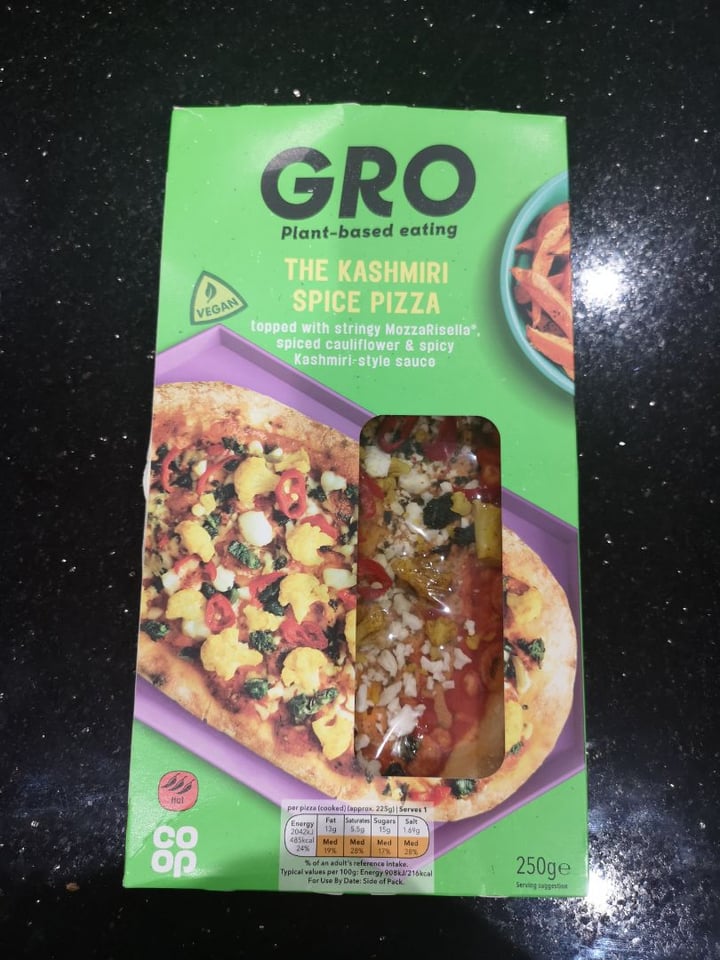 review photo of GRO The Kashmiri Spice Pizza shared by @twowheeledvegan on 21 Feb 2020 - review