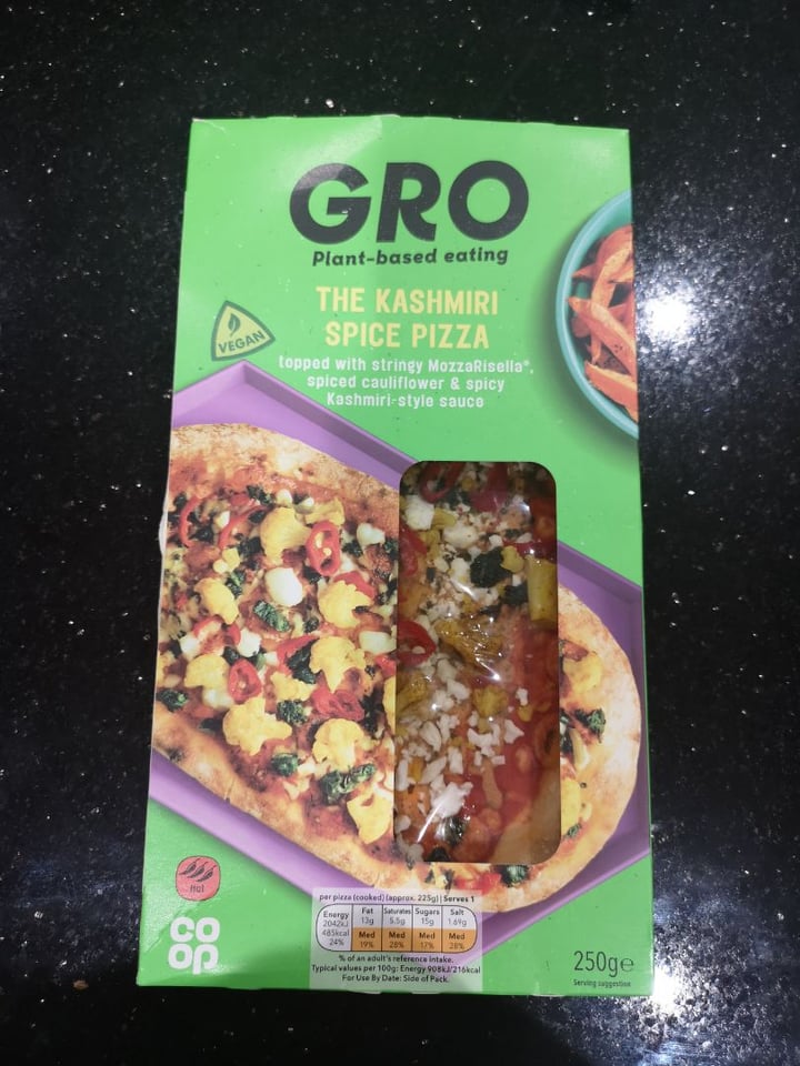 photo of GRO The Kashmiri Spice Pizza shared by @twowheeledvegan on  21 Feb 2020 - review