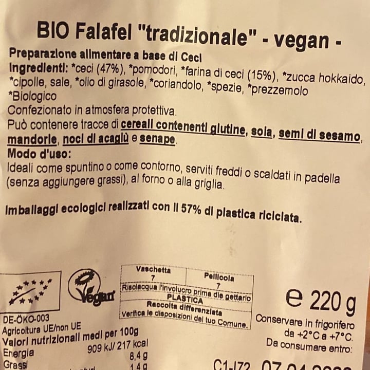 photo of Soto Bio falafel tradizionale shared by @julieoutofjulie on  27 Mar 2022 - review
