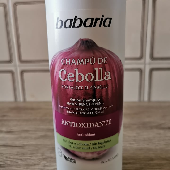 photo of Babaria Bio  Champú de cebolla shared by @ladyvegan84 on  11 May 2021 - review