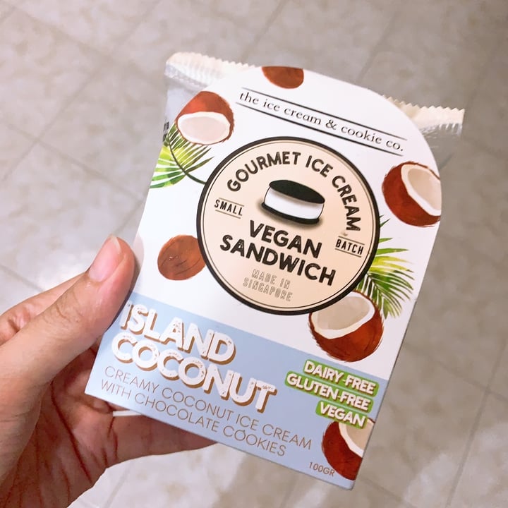 photo of The Ice Cream & Cookie Co Island Coconut Ice Cream Sandwich shared by @meixin2603 on  16 Oct 2019 - review