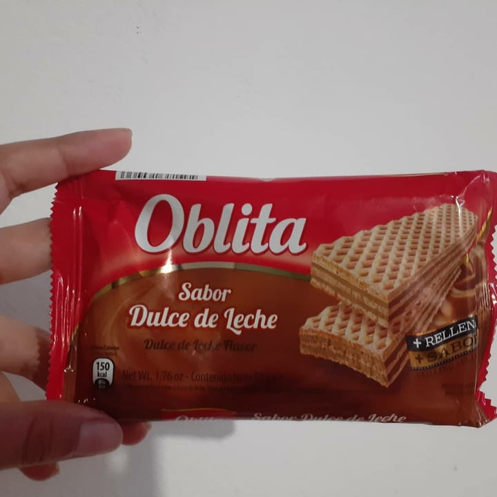 photo of Oblita Obleas sabor dulce de leche shared by @morenagonzalez04 on  06 Jul 2021 - review