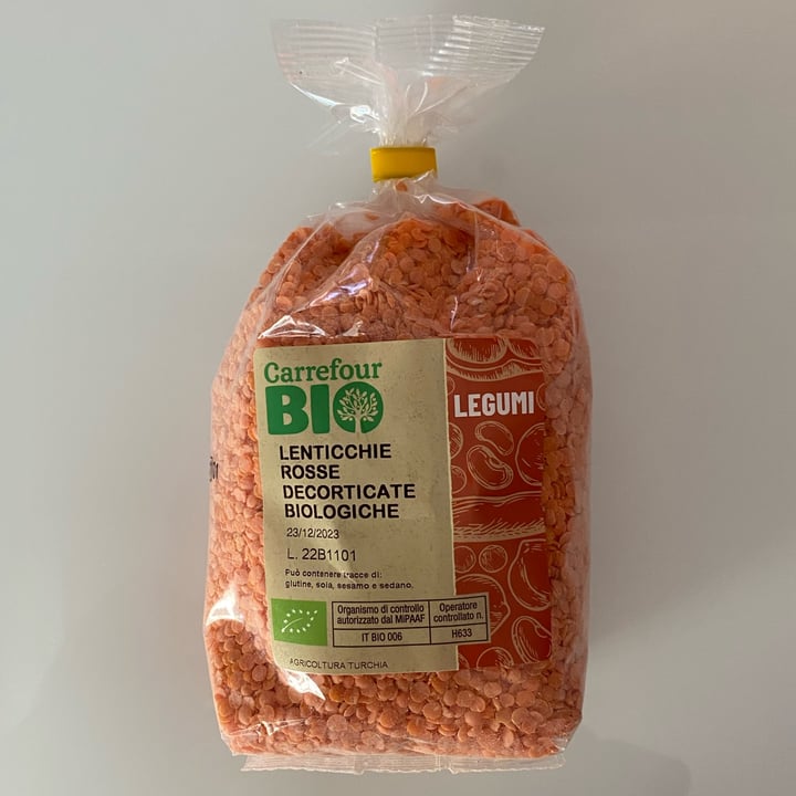 photo of Carrefour Bio Lenticchie Rosse Decorticate shared by @sabrina01 on  28 Sep 2022 - review