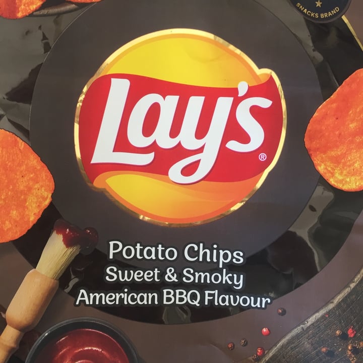 photo of Lay's Potato Chips Barbecue Flavoured shared by @peachesnplants on  01 Nov 2020 - review