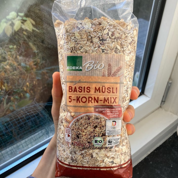 photo of Edeka Bio Basis Müsli 5-Korn-Mix shared by @david- on  15 Dec 2021 - review