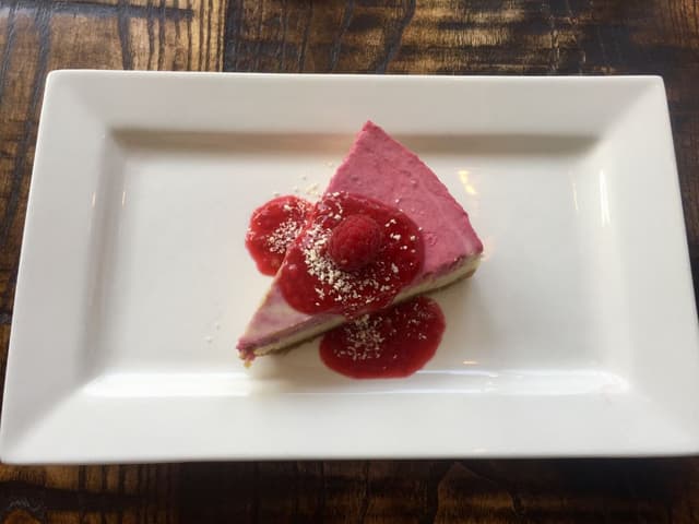 「Raspberry Cheesecake」の料理の写真