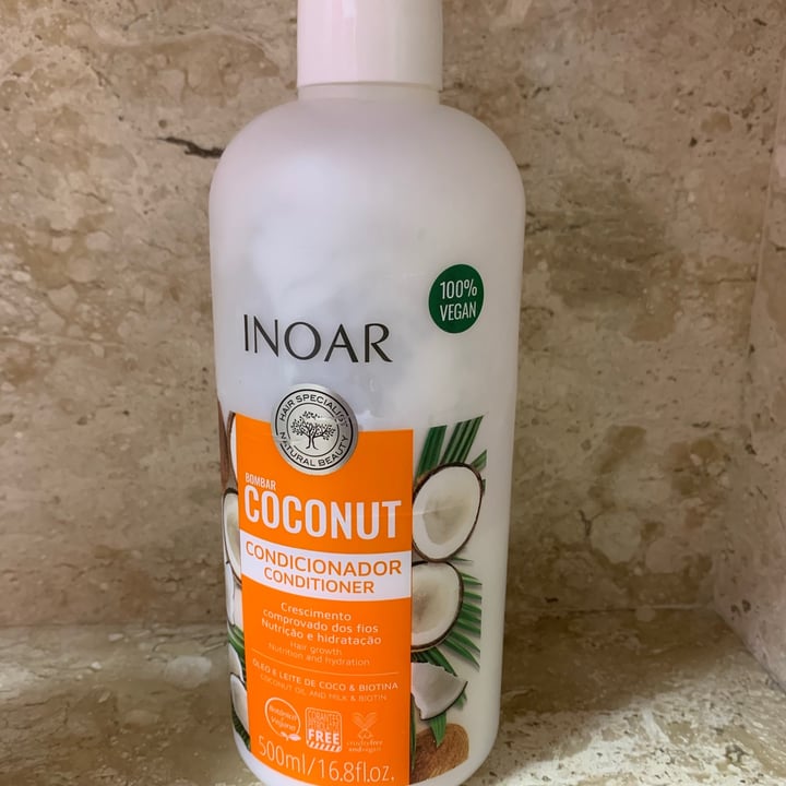 photo of Inoar Coconut Condicionador shared by @amariveggie on  14 Sep 2021 - review