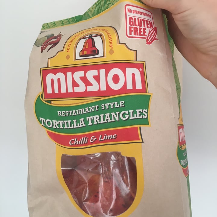 photo of Mission Foods Tortilla Chips Chilli & Lime shared by @hannahtheyogi on  07 May 2020 - review