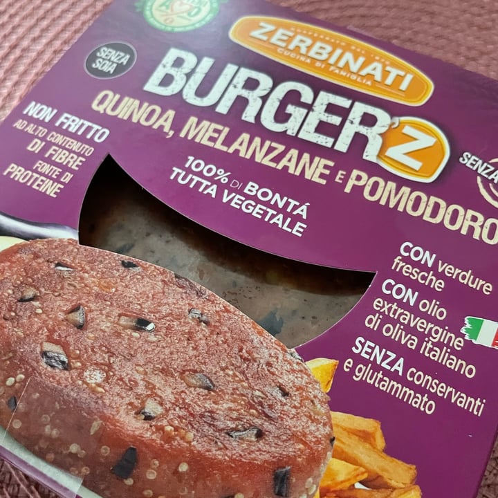 review photo of Zerbinati Burger Quinoa, Melanzane e Pomodoro shared by @debbygiglia on 31 Mar 2022 - review