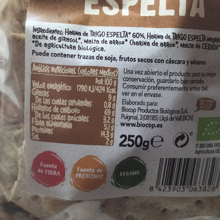 review photo of Biocop mini crackers de trigo espelta shared by @annamasana on 03 Jul 2022 - review
