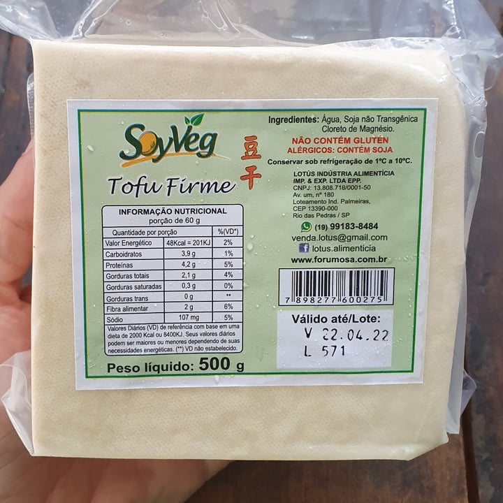 photo of Soyveg Tofu shared by @carollorenzi on  12 Apr 2022 - review