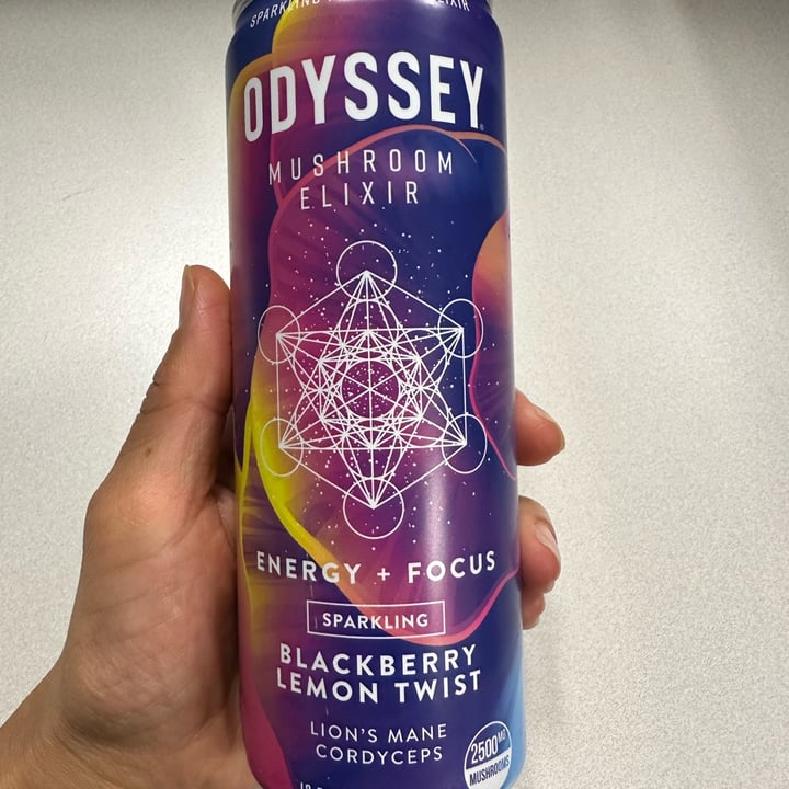 photo of Odyssey Mushroom Elixir Energy + Focus Sparkling Blackberry Lemon Twist shared by @berryveganplanet on  21 Sep 2022 - review