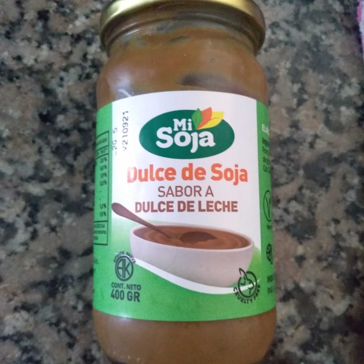 photo of Mi Soja Dulce de Soja sabor a Dulce de Leche shared by @sintaccveganayque on  11 Dec 2020 - review