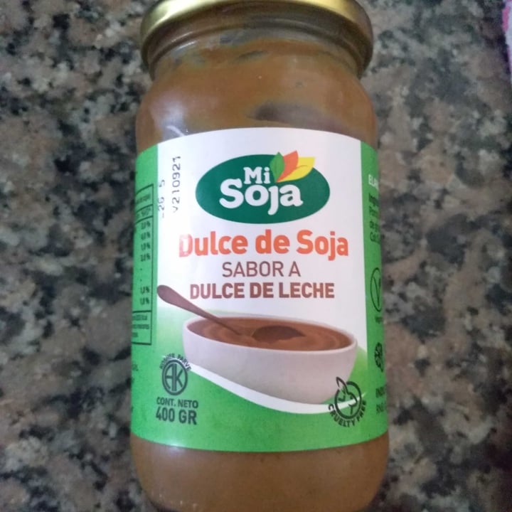 review photo of Mi Soja Dulce de Soja sabor a Dulce de Leche shared by @sintaccveganayque on 11 Dec 2020 - review