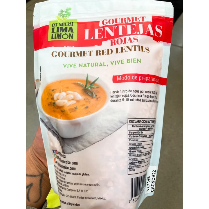 photo of Eat Natural Lima Limon Gourmet Red Lentils shared by @alinemelanie on  29 Oct 2021 - review