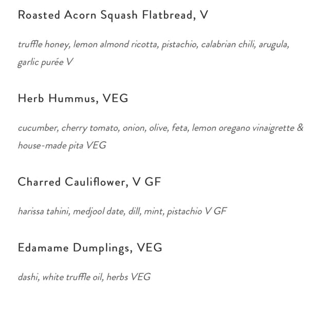 「Charred Cauliflower」の料理の写真