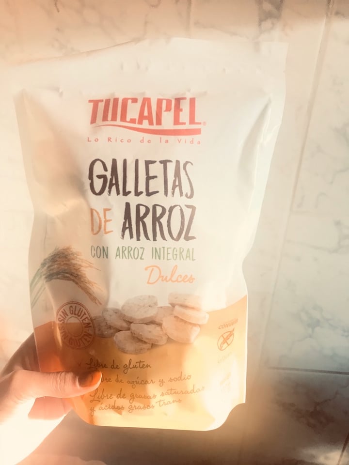 photo of Tucapel Galletas de arroz integral dulces shared by @nitzaantonia on  10 Apr 2020 - review