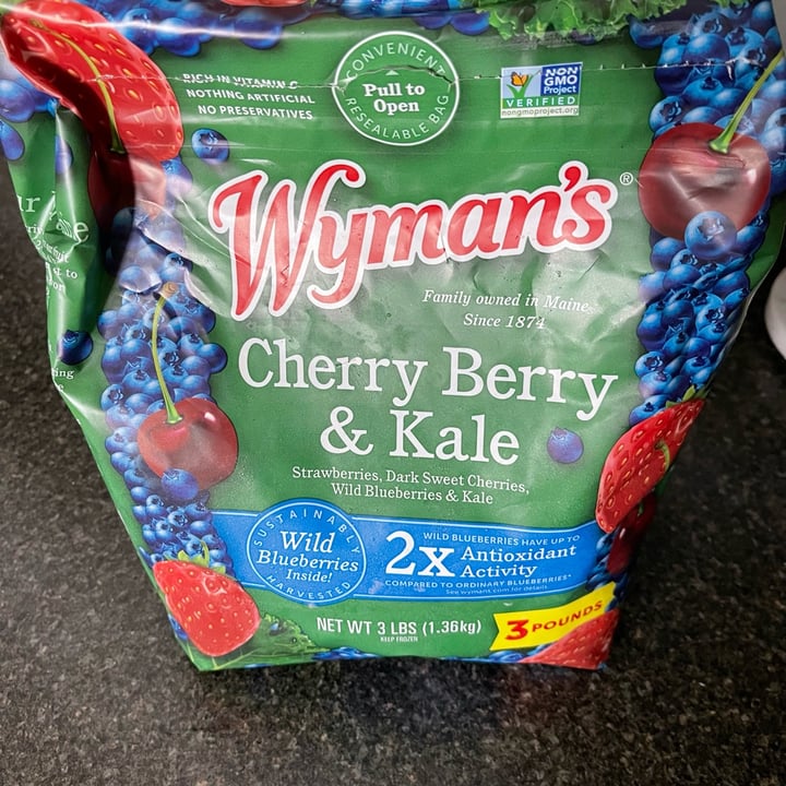 photo of Wyman’s Cherry Berry & Kale shared by @kshade27 on  17 Aug 2022 - review