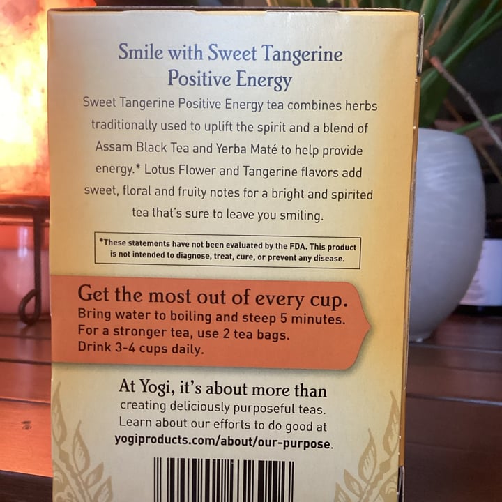 review photo of Yogi Tea Organic Sweet Tangerine Positive Energy shared by @ohlilian on 18 Aug 2022 - review