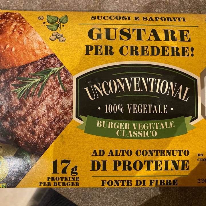 photo of Unconventional Burger Vegetale Classico - Classic Burger shared by @alicecataldo on  31 Oct 2022 - review