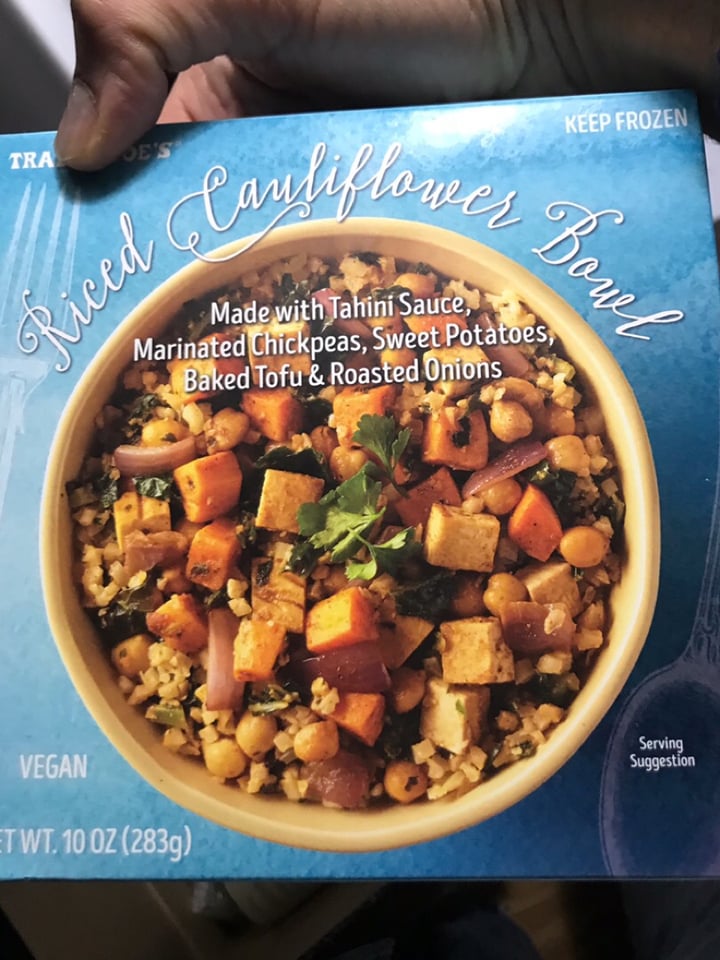 photo of Trader Joe's Riced Cauliflower Bowl shared by @mgurunathan on  26 Dec 2019 - review