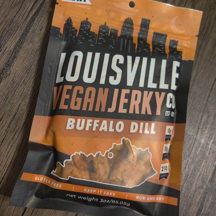 review photo of Louisville Vegan Jerky Co. Buffalo Dill shared by @misscherise on 17 May 2021 - review