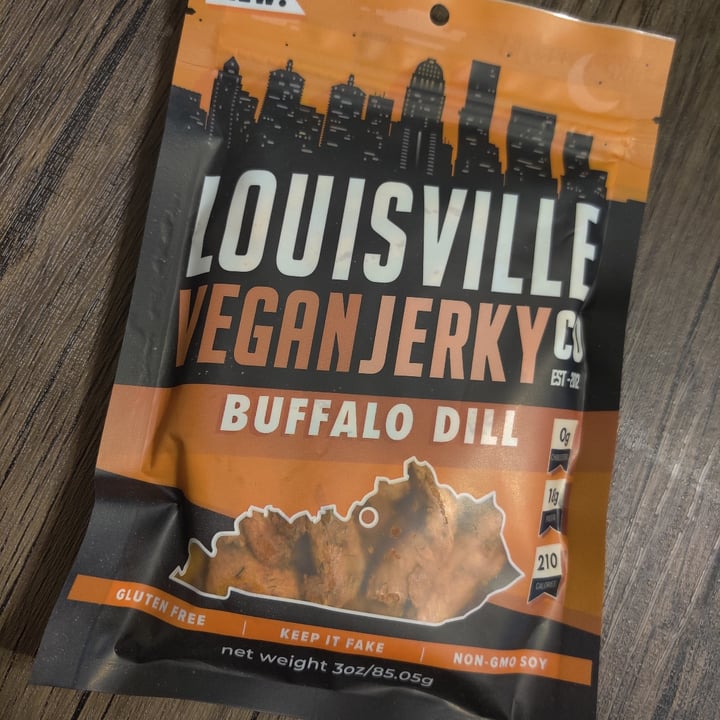 photo of  Louisville Vegan Jerky Co. Buffalo Dill shared by @misscherise on  17 May 2021 - review