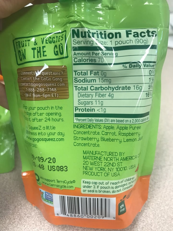 review photo of GoGo squeeZ - Boulder Berry GoGo Squueze shared by @flowrgurln on 17 Dec 2019 - review