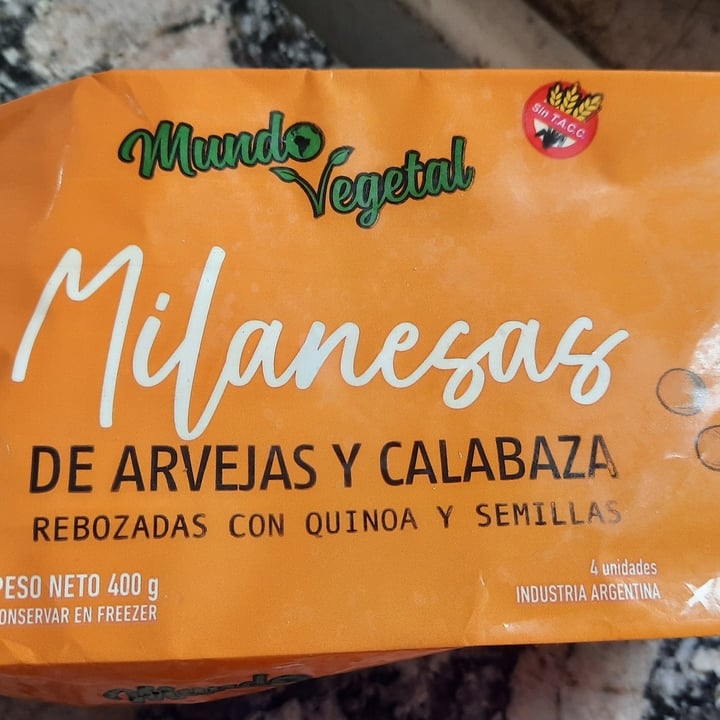 review photo of Mundo Vegetal Milanesas De Arvejas Y Calabaza shared by @paulitamonna on 08 Jul 2022 - review