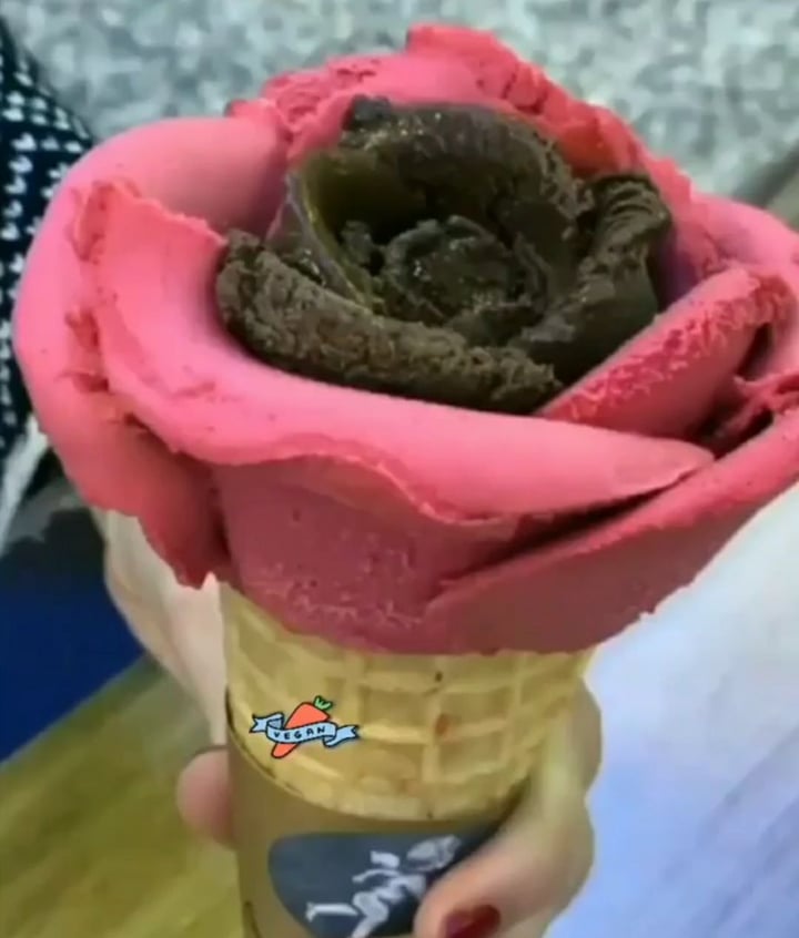 review photo of Amorino Marbella La Cañada Helado De Frambuesa Y Chocolate shared by @florliu on 22 Apr 2020 - review