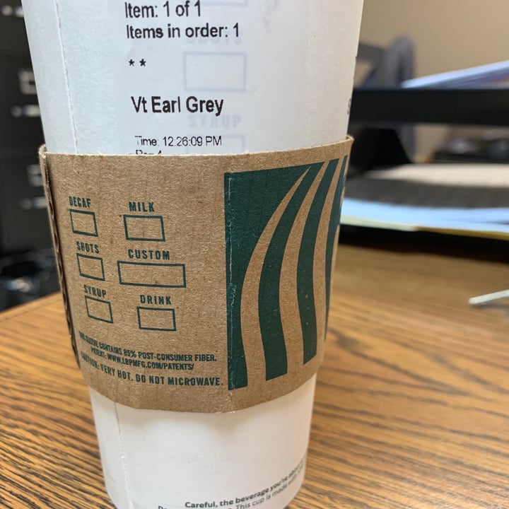 photo of Starbucks Earl Gray Tea shared by @allhess on  28 Sep 2020 - review