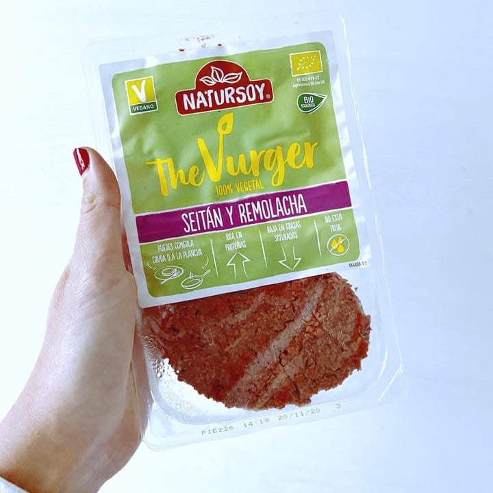 review photo of Natursoy The Vurger de Seitán y Remolacha shared by @alecomellas on 30 Oct 2020 - review