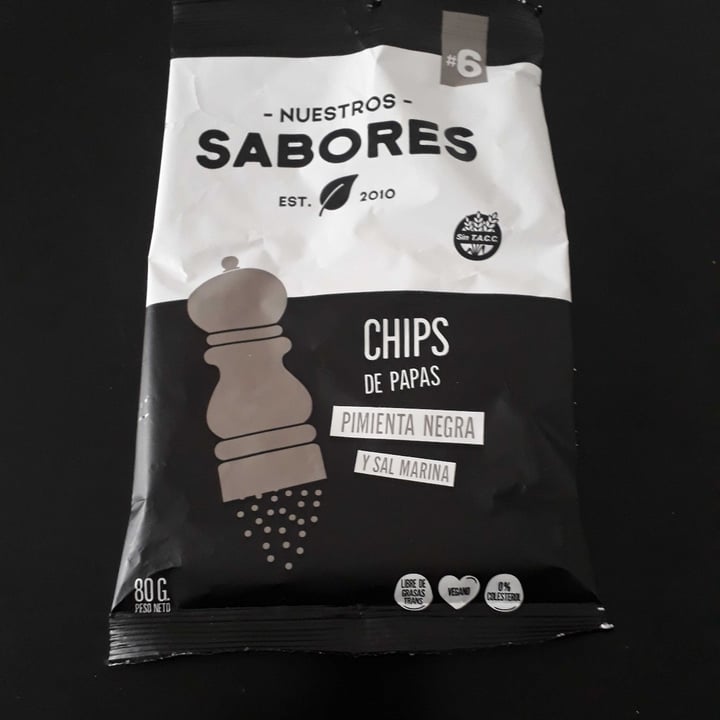 photo of Nuestros Sabores Chips De Papa Y Pimienta Negra shared by @nolateburns on  10 Mar 2022 - review