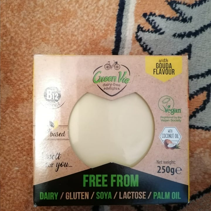 photo of GreenVie Foods Free form gouda shared by @veganboytf on  06 Jan 2021 - review