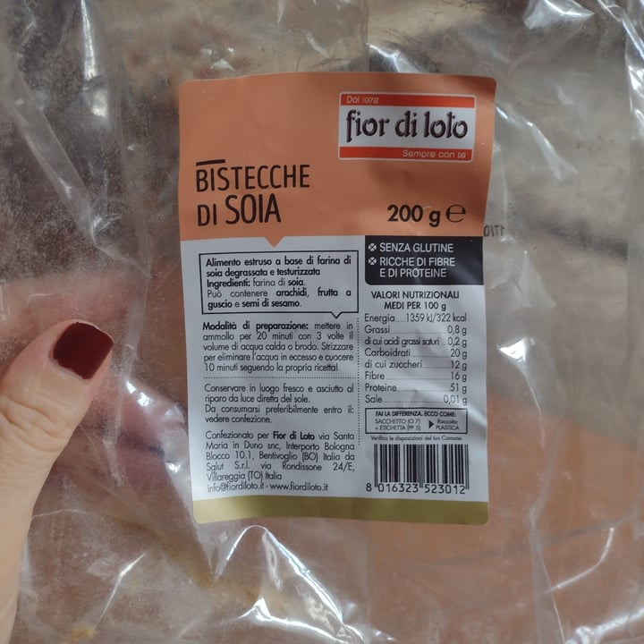 review photo of Fior di Loto Bistecche di soia shared by @eni on 14 Sep 2022 - review