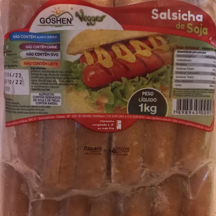 review photo of Goshen Salsicha de soja shared by @marciaperrud on 16 Jun 2022 - review