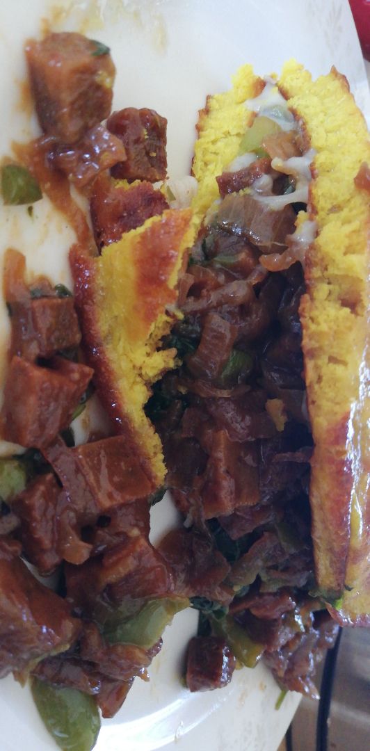 review photo of Herbivorous Bacun Cheesy Tofu and Chickpea Omelette shared by @universeobserver on 12 Sep 2020 - review