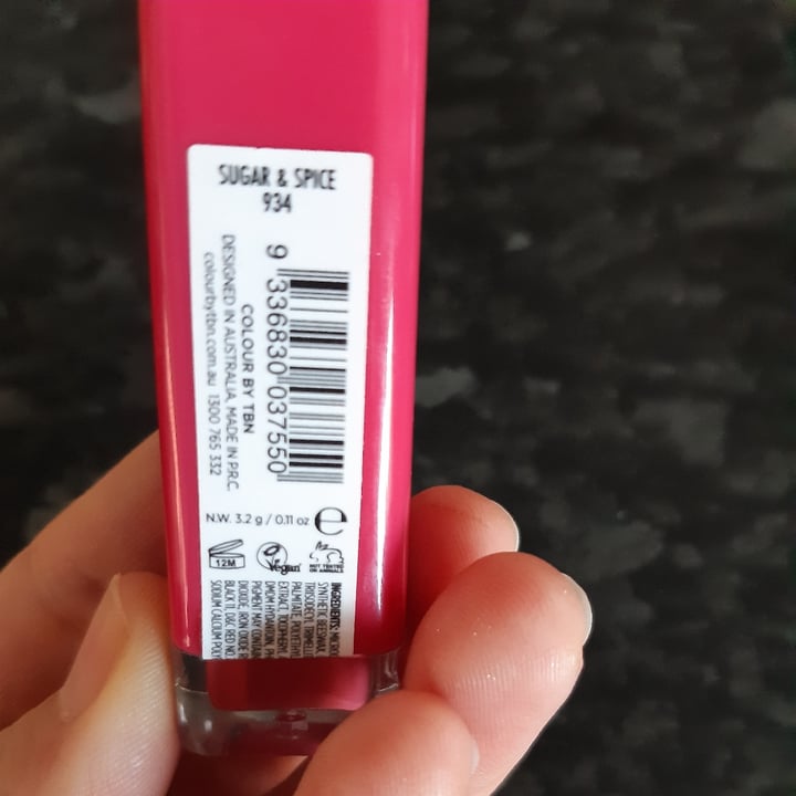 review photo of Colour by TBN 934 Sugar & Spice Lipstick shared by @alexale on 06 Jul 2021 - review