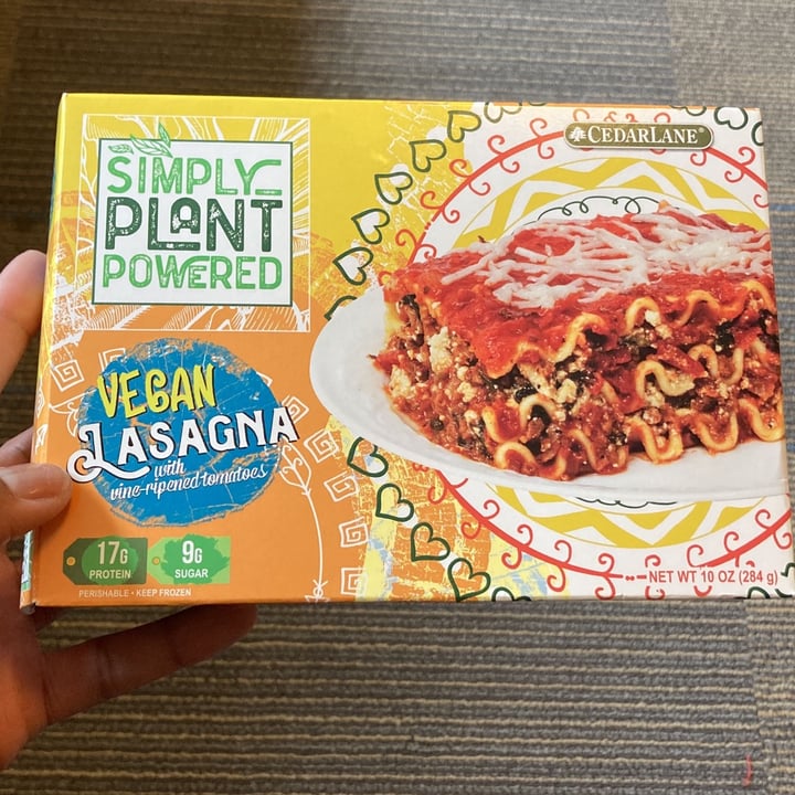 photo of Cedarlane  Vegan Lasagna shared by @mahalsoleil on  13 Feb 2022 - review