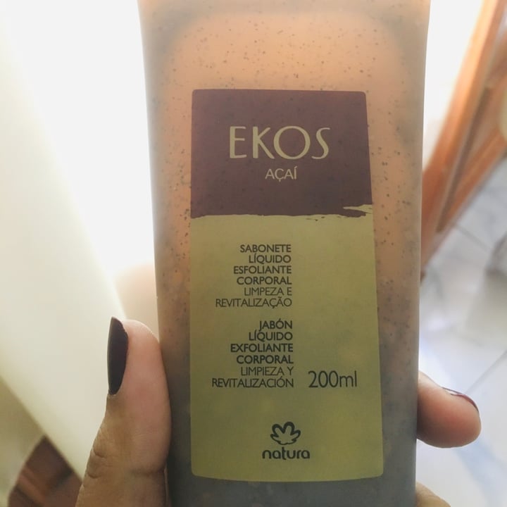 review photo of Natura Jabón Liquido Exfoliante Corporal Açaí shared by @sofiporti on 04 Feb 2021 - review