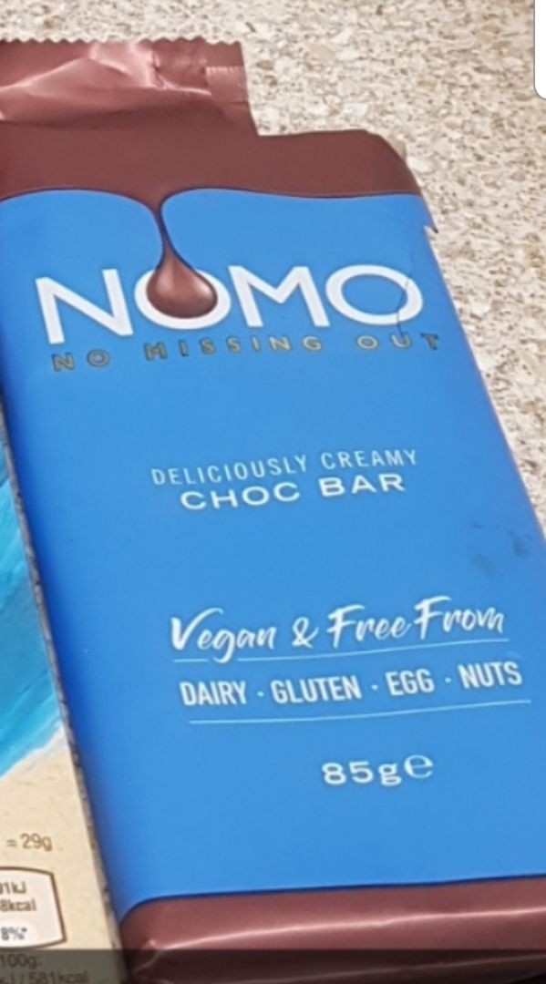 photo of NOMO Creamy Chocolate Large Bars shared by @nataliafr on  17 Apr 2020 - review