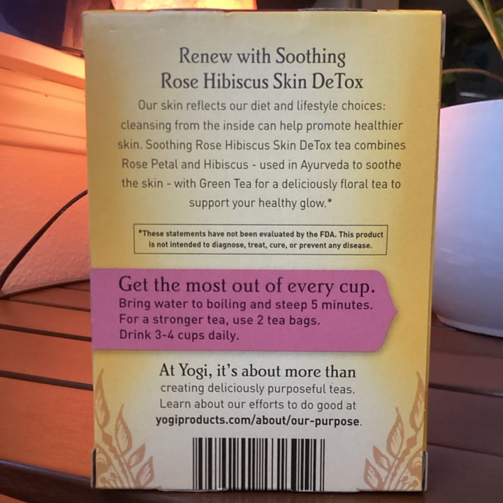 review photo of Yogi Tea Organic Skin Detox - Soothing Rose Hibiscus shared by @ohlilian on 18 Aug 2022 - review