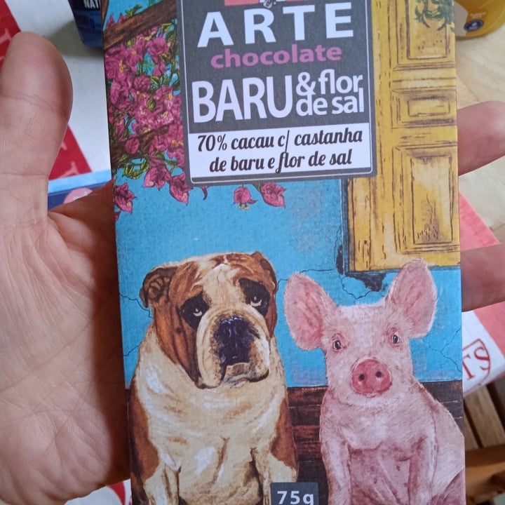 photo of Arte Chocolate 70% CACAU castanha de baru & flor de sal shared by @carolcherry on  09 Aug 2022 - review