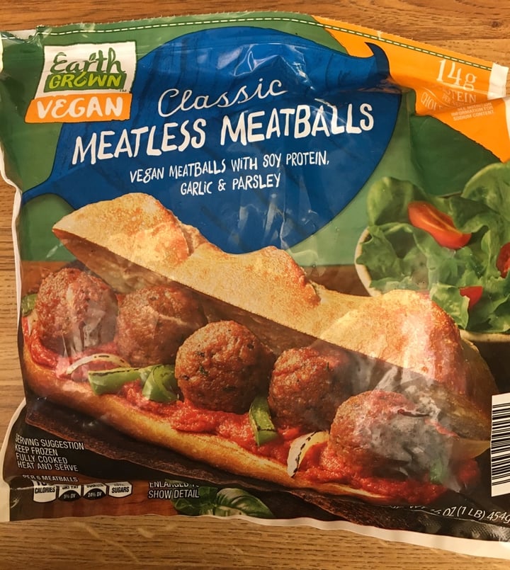 photo of Earth Grown Classic Meatless Meatballs shared by @alogodim on  14 Apr 2020 - review