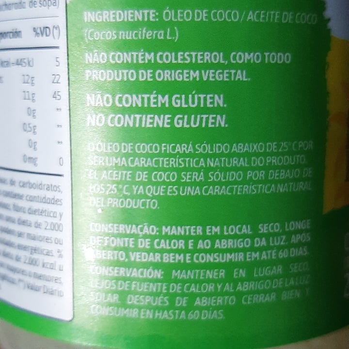 review photo of Coconut Oleo de coco shared by @jaquelineferreira on 22 Apr 2022 - review