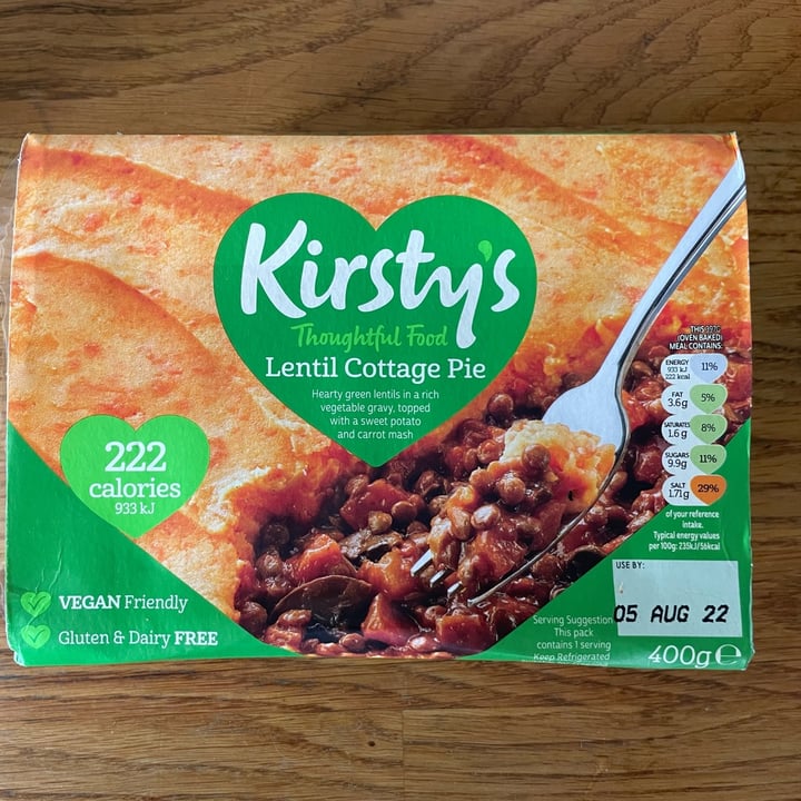 photo of Kirsty’s Lentil cottage pie with sweet potato mash shared by @thehumblechickpea on  20 Sep 2022 - review