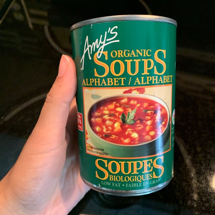 photo of Amy’s Organic Alphabet Soup shared by @ironicallyhamm on  09 Sep 2021 - review