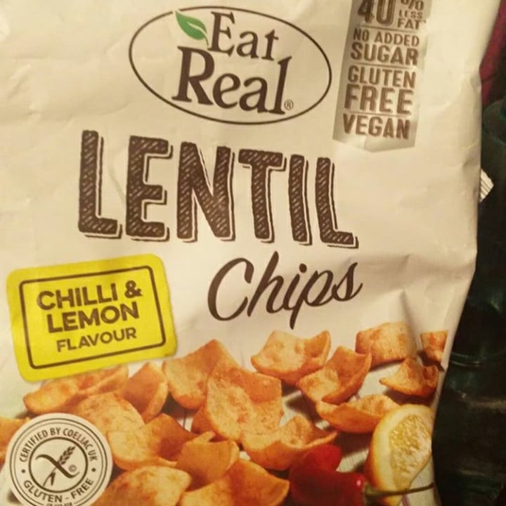 photo of Eat Real Chilli and Lemon Lentil Chips shared by @bethdouglas on  05 Dec 2020 - review