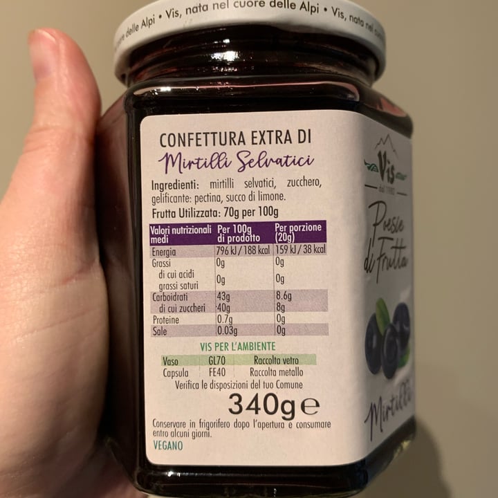 review photo of Poesie di frutta Confettura Extra Di Mirtilli Selvatici shared by @michylo on 16 Sep 2022 - review